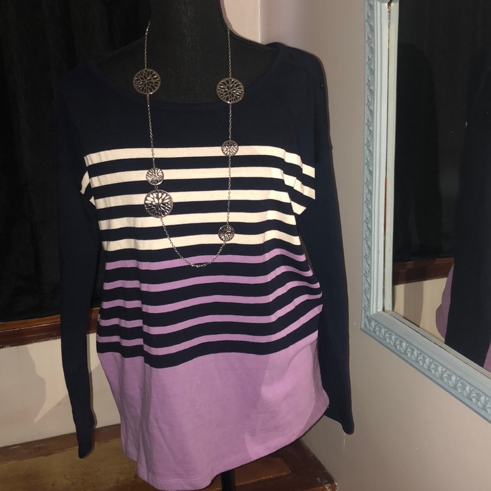 Talbots Striped Shirt Size Small. NWOT